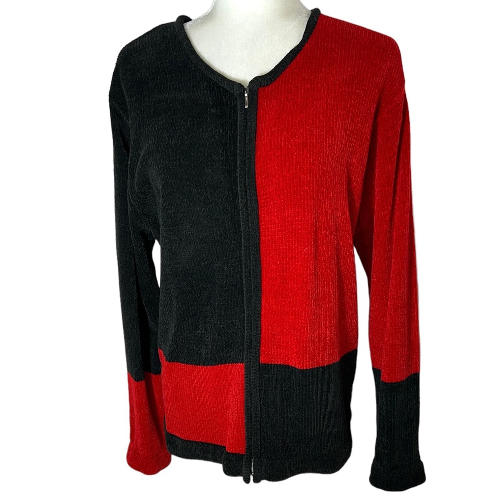 Zipper Color Block Sweater - Picture 2 of 13